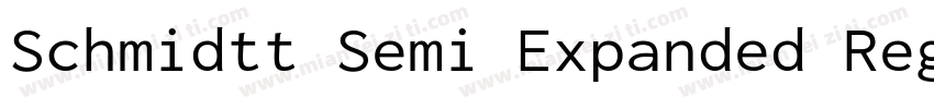 Schmidtt Semi Expanded Regular字体转换